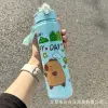 Bình Nước Cappybara Cho Bé Đi Học 800ml Giá Rẻ Chỉ 29000đ Có Quai Xách Tiện Lợi 8