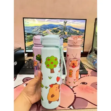 Bình Nước Cappybara Cho Bé Đi Học 800ml Giá Rẻ Chỉ 29000đ Có Quai Xách Tiện Lợi 32 Bình Nước Cappybara Cho Bé Đi Học 800ml Giá Rẻ Chỉ 29000đ Có Quai Xách Tiện Lợi 32