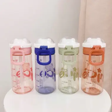 Bình Nước Cho Bé 550ML Chất Liệu An Toàn PP+PC Giá Rẻ Chỉ 58K 5