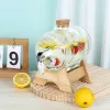 "Bình Thủy Tinh Đựng Nước 1L-5L Có Vòi Chân Gỗ - Giảm Giá 199k" 3