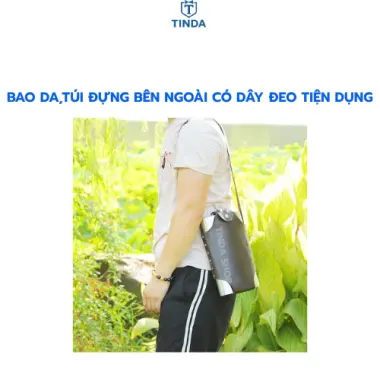 Bình Tông Inox Đựng Rượu Nước Siêu Bền 0.25L-5L Du Lịch Dã Ngoại Tặng Túi Da 5