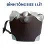 Bình Tông Inox Đựng Rượu Nước Siêu Bền 0.25L-5L Du Lịch Dã Ngoại Tặng Túi Da 8