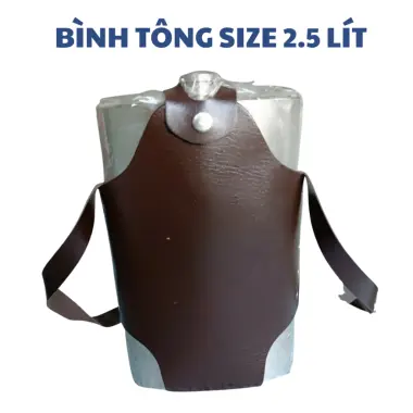 Bình Tông Inox Đựng Rượu Nước Siêu Bền 0.25L-5L Du Lịch Dã Ngoại Tặng Túi Da 9