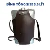 Bình Tông Inox Đựng Rượu Nước Siêu Bền 0.25L-5L Du Lịch Dã Ngoại Tặng Túi Da 15