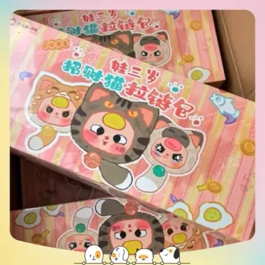 Blind Box Gấu Bông Baby Three Luckycat - Quà Tặng May Mắn Giá Rẻ 130k 9