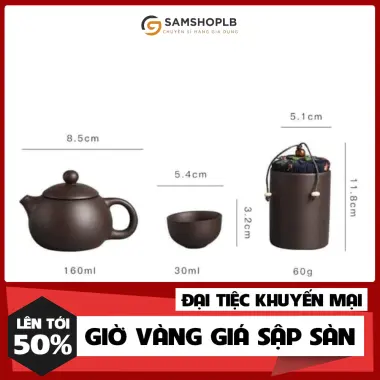 Bộ Ấm Chén Pha Trà Tử Sa Du Lịch Tiện Ích - Giảm 33% Chỉ 139k 7 Bộ Ấm Chén Pha Trà Tử Sa Du Lịch Tiện Ích - Giảm 33% Chỉ 139k 7