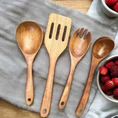Bộ Đồ Dùng Nhà Bếp Gỗ Tự Nhiên Cao Cấp - Giá Rẻ 139k - Set 4 Món Chính Hãng Việt Nam 3 Bộ Đồ Dùng Nhà Bếp Gỗ Tự Nhiên Cao Cấp - Giá Rẻ 139k - Set 4 Món Chính Hãng Việt Nam 3
