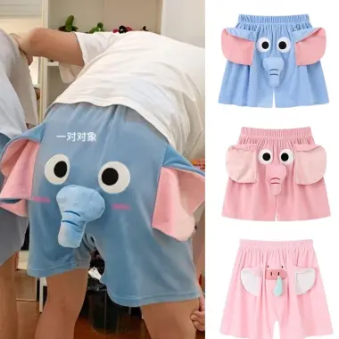 Bộ Đồ Ngủ Cặp Đôi Voi Vui Quần Short Hồng - Giá Shock 78973 VND - Dễ Thương Piggy Dumbo 3 Bộ Đồ Ngủ Cặp Đôi Voi Vui Quần Short Hồng - Giá Shock 78973 VND - Dễ Thương Piggy Dumbo 3