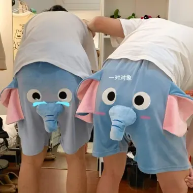 Bộ Đồ Ngủ Cặp Đôi Voi Vui Quần Short Hồng - Giá Shock 78973 VND - Dễ Thương Piggy Dumbo 4 Bộ Đồ Ngủ Cặp Đôi Voi Vui Quần Short Hồng - Giá Shock 78973 VND - Dễ Thương Piggy Dumbo 4