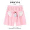 Bộ Đồ Ngủ Cặp Đôi Voi Vui Quần Short Hồng - Giá Shock 78973 VND - Dễ Thương Piggy Dumbo 13