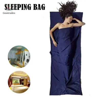 Bộ Giường Du Lịch GOOTRADES - Túi Ngủ Siêu Nhẹ & Vỏ Gối Cotton Giá Chỉ 175.284đ 1