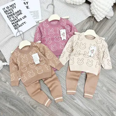Bộ Len Thỏ Cho Bé Gái, Bé Trai - Lẻ Mịn, Giữ Ấm Tốt, Giá Chỉ 160k 2 Bộ Len Thỏ Cho Bé Gái, Bé Trai - Lẻ Mịn, Giữ Ấm Tốt, Giá Chỉ 160k 2