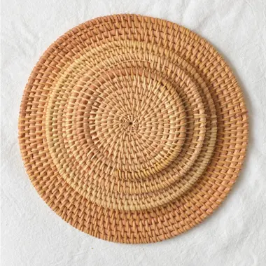 Bộ Lót Cốc Mây STAY ECO - Lót Chén Uống Trà Decor, Giá Rẻ 40k! 4