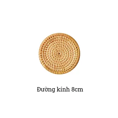 Bộ Lót Cốc Mây STAY ECO - Lót Chén Uống Trà Decor, Giá Rẻ 40k! 13