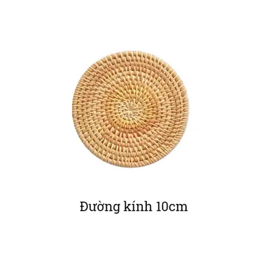 Bộ Lót Cốc Mây STAY ECO - Lót Chén Uống Trà Decor, Giá Rẻ 40k! 14