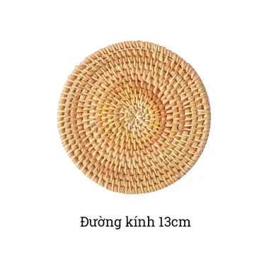 Bộ Lót Cốc Mây STAY ECO - Lót Chén Uống Trà Decor, Giá Rẻ 40k! 15