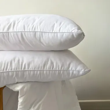 Bộ ruột cao cấp bông gòn lông vũ nhân tạo GONI êm ái: Gối Nằm, Chăn Mền, Gối Ôm - Màu trắng, xám - Bộ giường đơn, đôi 4 Bộ ruột cao cấp bông gòn lông vũ nhân tạo GONI êm ái: Gối Nằm, Chăn Mền, Gối Ôm - Màu trắng, xám - Bộ giường đơn, đôi 4