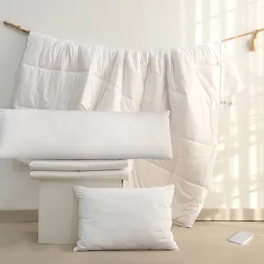 Bộ ruột cao cấp bông gòn lông vũ nhân tạo GONI êm ái: Gối Nằm, Chăn Mền, Gối Ôm - Màu trắng, xám - Bộ giường đơn, đôi 11 Bộ ruột cao cấp bông gòn lông vũ nhân tạo GONI êm ái: Gối Nằm, Chăn Mền, Gối Ôm - Màu trắng, xám - Bộ giường đơn, đôi 11