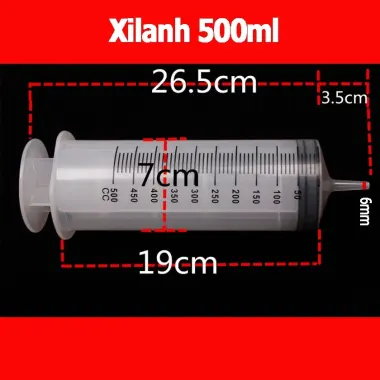 Bơm Xilanh 500ml Cỡ Lớn - Ống Tiêm 500cc Giá Rẻ 109000đ 3 Bơm Xilanh 500ml Cỡ Lớn - Ống Tiêm 500cc Giá Rẻ 109000đ 3