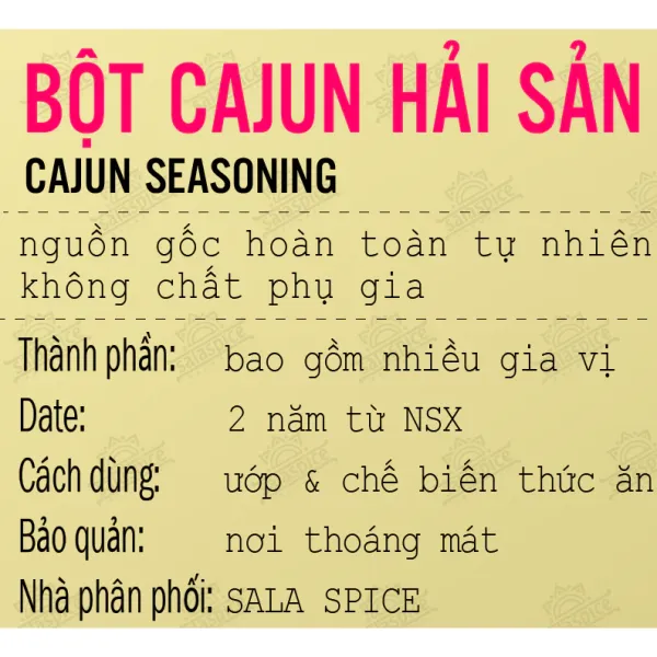 Trải nghiệm 5 món hải sản sang trọng với Bột Cajun Louisiana Sala Spice: công thức và cảm nhận