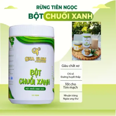 Bột Chuối Xanh QNA Farm 100% Chuối Rừng Nguyên Chất Giàu Chất Xơ 500g Giá Tốt 4