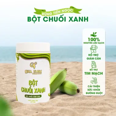 Bột Chuối Xanh QNA Farm 100% Chuối Rừng Nguyên Chất Giàu Chất Xơ 500g Giá Tốt 11