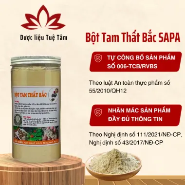 Bột Tam Thất Bắc SAPA Chính Hãng - Củ To Thơm Chuẩn, Giá Tốt 75k 3