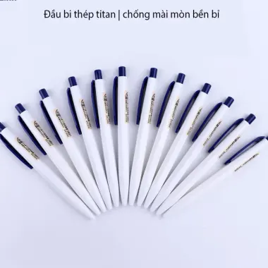 Bút Bi Bấm Mực Dầu Baoke Mực Xanh Đen 1.0mm B59 Giá Rẻ 50k hộp 12 chiếc 6