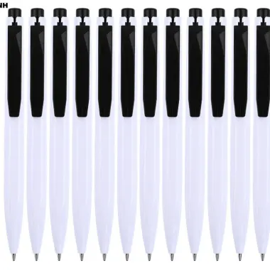 Bút Bi Bấm Mực Dầu Baoke Mực Xanh Đen 1.0mm B59 Giá Rẻ 50k hộp 12 chiếc 20