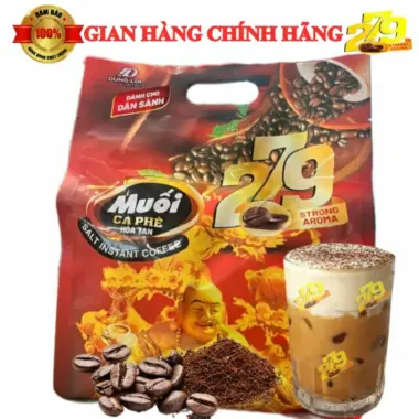 Cà Phê Muối Hòa Tan 279 Giá Rẻ - 45 Gói Chỉ 1000đ, Mua 1 Hộp 16 Gói Tiện Lợi 2