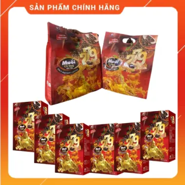 Cà Phê Muối Hòa Tan 279 Giá Rẻ - 45 Gói Chỉ 1000đ, Mua 1 Hộp 16 Gói Tiện Lợi 3