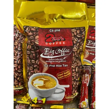 Cà phê sữa hòa tan đường ăn kiêng cho tiểu đường giảm cân Big Coffee 4in1 20 gói giá rẻ