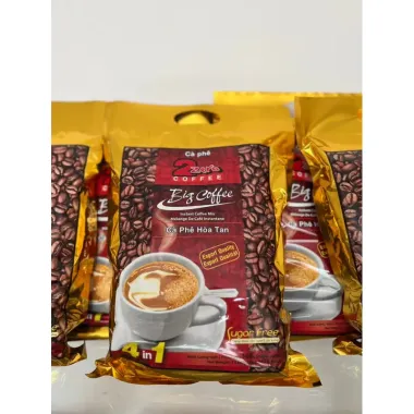 Cà phê sữa hòa tan đường ăn kiêng cho tiểu đường giảm cân Big Coffee 4in1 20 gói giá rẻ