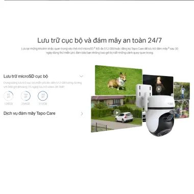 Camera Giám Sát Ngoài Trời TP-Link Tapo C530WS 3K 5MP Quay 360 Nhận Diện AI Thông Minh Giá Tốt 1.099.000đ 4 Camera Giám Sát Ngoài Trời TP-Link Tapo C530WS 3K 5MP Quay 360 Nhận Diện AI Thông Minh Giá Tốt 1.099.000đ 4