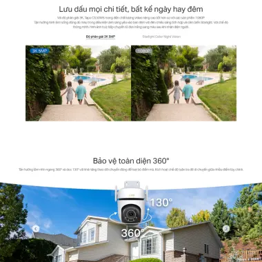 Camera Giám Sát Ngoài Trời TP-Link Tapo C530WS 3K 5MP Quay 360 Nhận Diện AI Thông Minh Giá Tốt 1.099.000đ 5 Camera Giám Sát Ngoài Trời TP-Link Tapo C530WS 3K 5MP Quay 360 Nhận Diện AI Thông Minh Giá Tốt 1.099.000đ 5