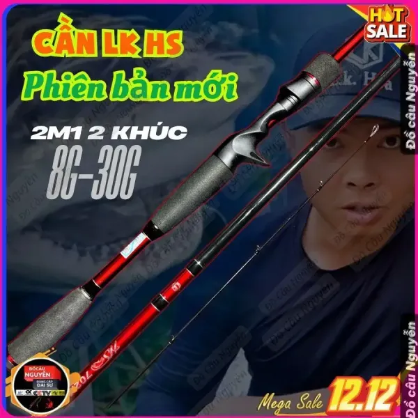 Hình ảnh sản phẩm Cần Câu Lure LK HS 2m1 Độ Cứng M - Giảm 450k - Máy Ngang Máy Đứng Chất Lượng Cao