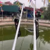 Cần câu UL Hoàng Đế Emperor predator Màu Tím trắng cao cấp dành cho máy đứng và ngang Bắt Cá Câu Cá 8