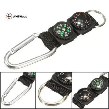 Carabiner Đa Năng Camping Trekking Tích Hợp Nhiệt Kế Móc Chìa Giá - Giảm 8.334đ 1