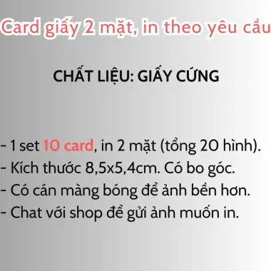 Card bo góc anh trai in yêu cầu HIEUTHUHAI, Quang Hùng, Rhyder - Giảm 19200 còn 15000 VND 9