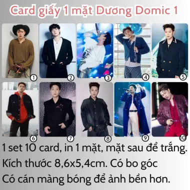 Card bo góc anh trai in yêu cầu HIEUTHUHAI, Quang Hùng, Rhyder - Giảm 19200 còn 15000 VND 14