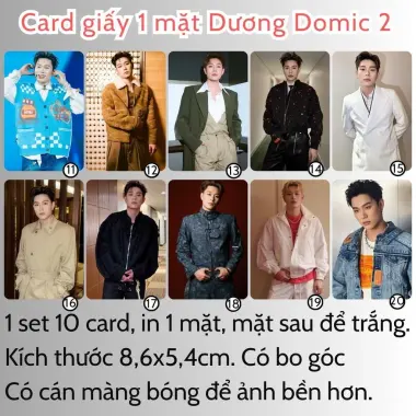 Card bo góc anh trai in yêu cầu HIEUTHUHAI, Quang Hùng, Rhyder - Giảm 19200 còn 15000 VND 15