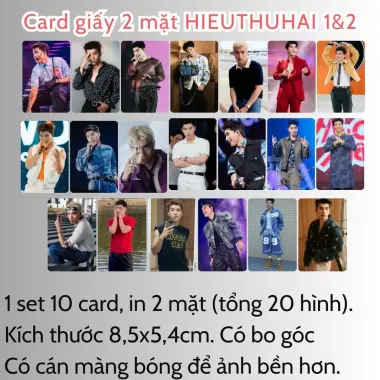Card bo góc anh trai in yêu cầu HIEUTHUHAI, Quang Hùng, Rhyder - Giảm 19200 còn 15000 VND 19