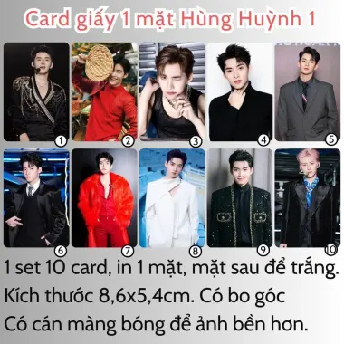 Card bo góc anh trai in yêu cầu HIEUTHUHAI, Quang Hùng, Rhyder - Giảm 19200 còn 15000 VND 20