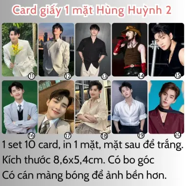 Card bo góc anh trai in yêu cầu HIEUTHUHAI, Quang Hùng, Rhyder - Giảm 19200 còn 15000 VND 21