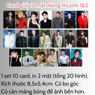 Card bo góc anh trai in yêu cầu HIEUTHUHAI, Quang Hùng, Rhyder - Giảm 19200 còn 15000 VND 22