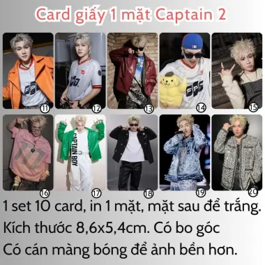 Card bo góc anh trai in yêu cầu HIEUTHUHAI, Quang Hùng, Rhyder - Giảm 19200 còn 15000 VND 27