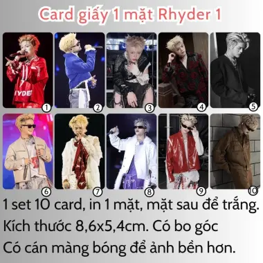 Card bo góc anh trai in yêu cầu HIEUTHUHAI, Quang Hùng, Rhyder - Giảm 19200 còn 15000 VND 29