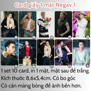 Card bo góc anh trai in yêu cầu HIEUTHUHAI, Quang Hùng, Rhyder - Giảm 19200 còn 15000 VND 32