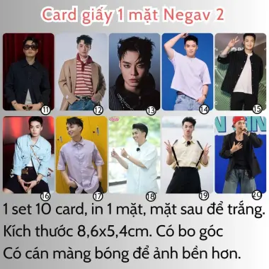 Card bo góc anh trai in yêu cầu HIEUTHUHAI, Quang Hùng, Rhyder - Giảm 19200 còn 15000 VND 33