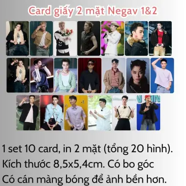 Card bo góc anh trai in yêu cầu HIEUTHUHAI, Quang Hùng, Rhyder - Giảm 19200 còn 15000 VND 34